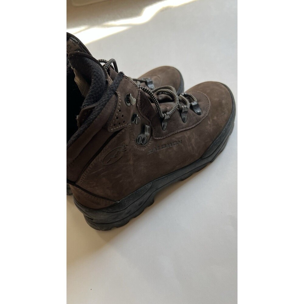 Salomon Contagrip Brown Leather Hiking Boots US 8 EU 40 Women's